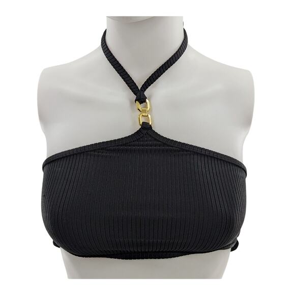 River Island Other - River Island Black Bikini Halter Top Size 4